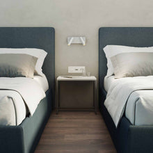Load image into Gallery viewer, Enna Twin LED Wall Light in Bedroom.
