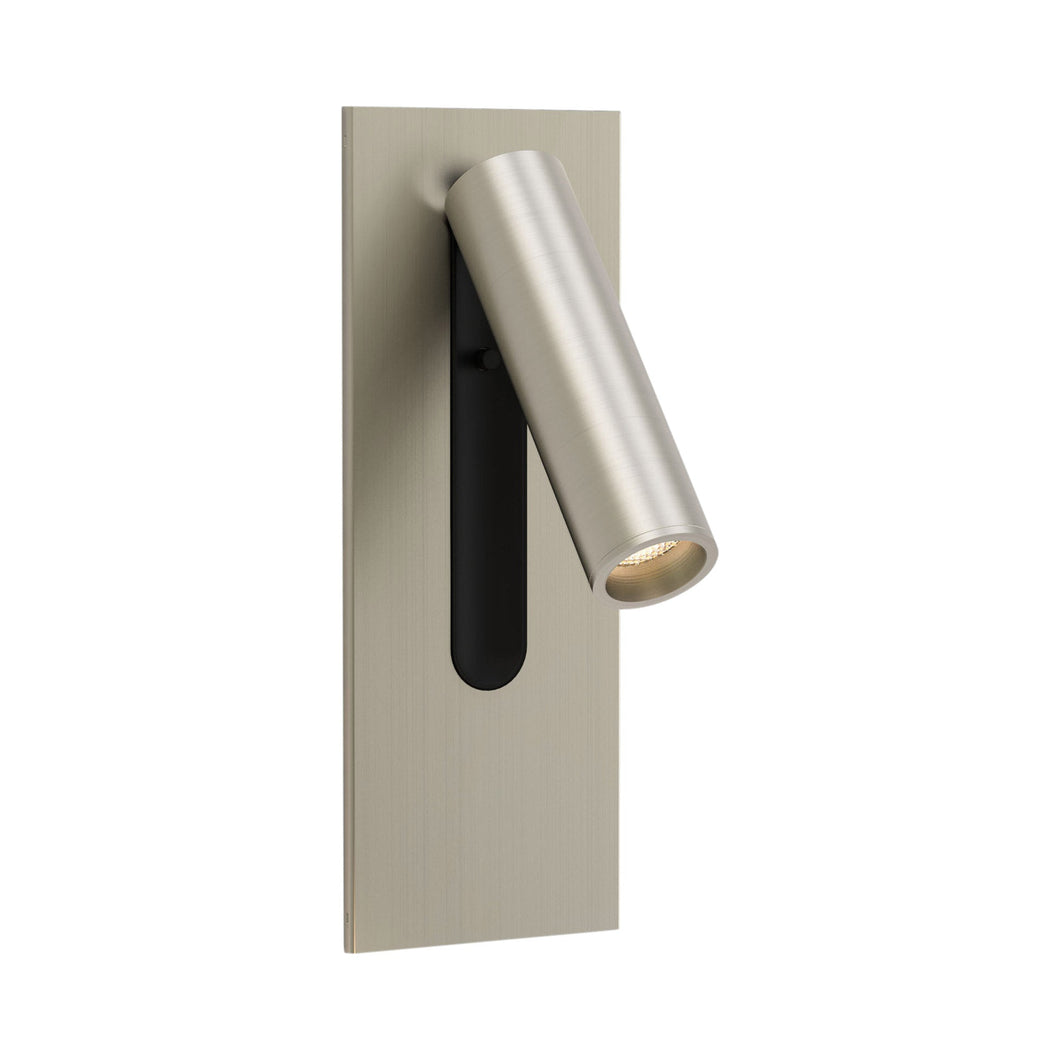 Fuse LED Wall Light in Matt Nickel (Wired In/Cord Set/No Charging).