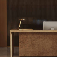 Load image into Gallery viewer, Gerit LED Table Lamp in Office.

