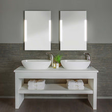 Load image into Gallery viewer, Imola LED Illuminated Mirror in bathroom.
