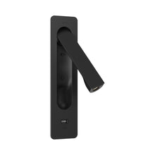 Load image into Gallery viewer, Keta LED Reading Wall Light in Matt Black.
