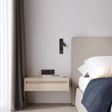 Load image into Gallery viewer, Keta LED Reading Wall Light in bedroom.
