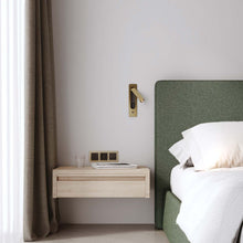 Load image into Gallery viewer, Keta LED Reading Wall Light in bedroom.
