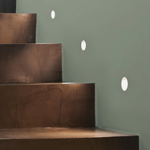 Load image into Gallery viewer, Leros Trimless LED Wall Light in stairs.
