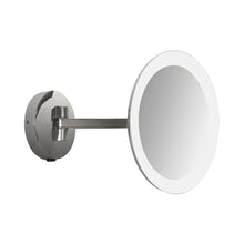Load image into Gallery viewer, Mascali Round LED Magnifying Mirror in Polished Chrome.
