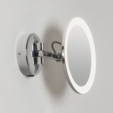 Load image into Gallery viewer, Mascali Round LED Magnifying Mirror in Detail.
