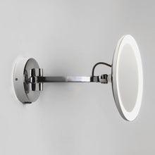 Load image into Gallery viewer, Mascali Round LED Magnifying Mirror in Detail.
