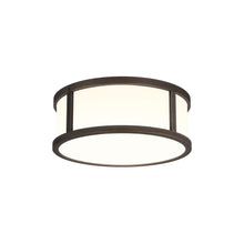 Load image into Gallery viewer, Mashiko Round Flush Mount Ceiling Light in Bronze (Small).
