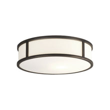 Load image into Gallery viewer, Mashiko Round Flush Mount Ceiling Light in Bronze (Medium).
