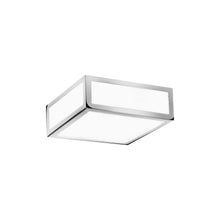 Load image into Gallery viewer, Mashiko Square Flush Mount Ceiling Light in Polished Chrome (Small).
