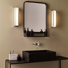 Load image into Gallery viewer, Mashiko Square Wall Light in bathroom.
