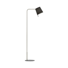 Load image into Gallery viewer, Mitsu LED Floor Lamp in Matt Nickel/Black.
