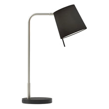 Load image into Gallery viewer, Mitsu LED Table Lamp in Matt Nickel/Black.
