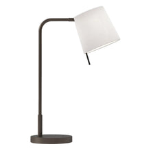 Load image into Gallery viewer, Mitsu LED Table Lamp in Bronze/White.

