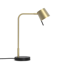 Load image into Gallery viewer, Miura LED Desk Lamp in Matt Gold/Matt Gold.
