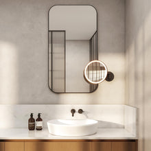 Load image into Gallery viewer, Nagoya Magnifying Wall Mirror in bathroom.
