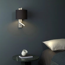 Load image into Gallery viewer, Ravello LED Reader Wall Light in bedroom.
