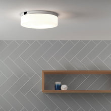 Load image into Gallery viewer, Sabina 280 Flush Mount Ceiling Light in living room.
