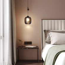 Load image into Gallery viewer, Tacoma LED Pendant Light With Wall Kit in bedroom.
