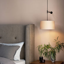 Load image into Gallery viewer, Tacoma LED Pendant Light With Wall Kit in bedroom.
