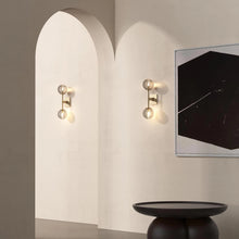 Load image into Gallery viewer, Tacoma Twin LED Wall Light in living room.
