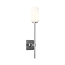 Load image into Gallery viewer, Tacoma Wall Light in Polished Chrome/Reed Glass (Grande).
