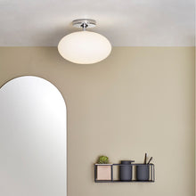 Load image into Gallery viewer, Zeppo Semi Flush Mount Ceiling Light in bathroom.
