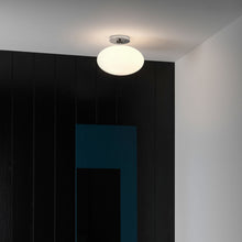 Load image into Gallery viewer, Zeppo Semi Flush Mount Ceiling Light in bathroom.
