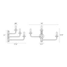 Load image into Gallery viewer, Atelier Wall Light - line drawing.
