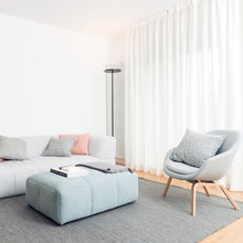 Load image into Gallery viewer, Athena LED Floor Lamp in living room.
