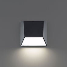 Load image into Gallery viewer, Atlantis Outdoor LED Wall Light in Black (3000K).
