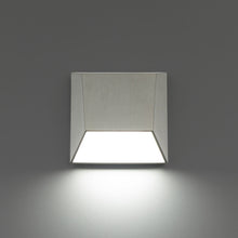 Load image into Gallery viewer, Atlantis Outdoor LED Wall Light in Brushed Aluminum (3500K).

