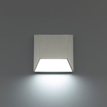 Load image into Gallery viewer, Atlantis Outdoor LED Wall Light in Brushed Aluminum (4000K).
