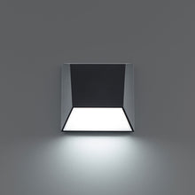 Load image into Gallery viewer, Atlantis Outdoor LED Wall Light in Black (4000K).
