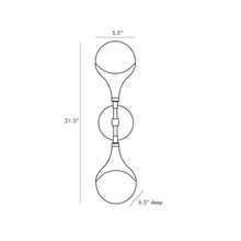 Load image into Gallery viewer, Augustus Wall Light - line drawing.
