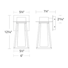 Load image into Gallery viewer, Avant Garde Outdoor LED Wall Light - line drawing.
