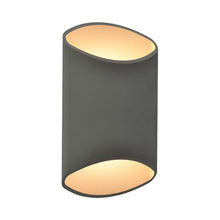 Load image into Gallery viewer, Avenue Outdoor Cylindrical Wall Light in Short/Silver.
