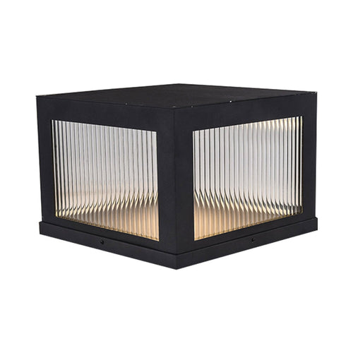 Avenue Outdoor Post Mount in Black (10-Inch).