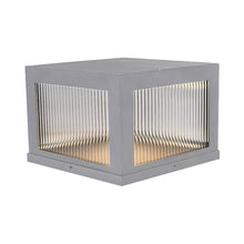Load image into Gallery viewer, Avenue Outdoor Post Mount in Silver (10-Inch).
