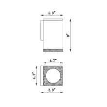 Load image into Gallery viewer, Avenue Outdoor Wall Light - line drawing.
