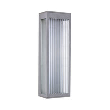 Load image into Gallery viewer, Avenue Ribbed Outdoor Wall Light in Medium/Silver.
