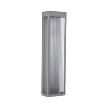 Load image into Gallery viewer, Avenue Ribbed Outdoor Wall Light in Long/Silver.
