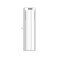Load image into Gallery viewer, Avenue Ribbed Outdoor Wall Light - line drawing.
