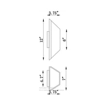 Load image into Gallery viewer, Avenue Outdoor Up Down Wall Light - line drawing.
