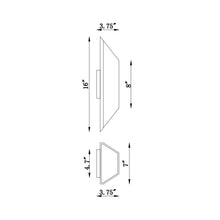 Load image into Gallery viewer, Avenue Outdoor Up Down Wall Light - line drawing.

