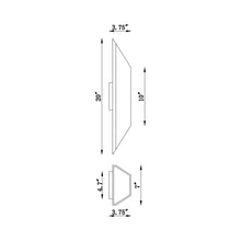 Load image into Gallery viewer, Avenue Outdoor Up Down Wall Light - line drawing.
