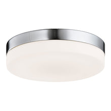 Load image into Gallery viewer, Cermack St Round Flush Mount Ceiling Light in Large/Brushed Nickel.
