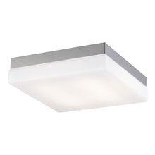 Load image into Gallery viewer, Cermack St Square Flush Mount Ceiling Light in Large/Brushed Nickel.
