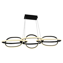 Load image into Gallery viewer, Circa LED Linear Pendant Light in Black.
