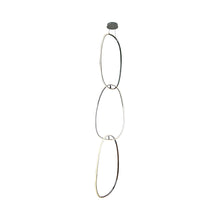 Load image into Gallery viewer, Circa Vertical LED Pendant Light in Chrome.
